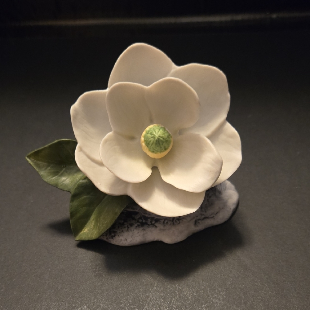 Andrea By Sadek Bisque Magnolia Flower